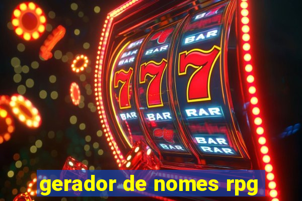 gerador de nomes rpg